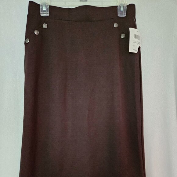 89th + Madison Plaid Pencil Skirt. Brown Size M - Picture 1 of 9